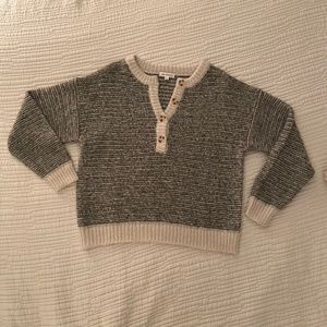 Brand New Olive Green and White Sweater